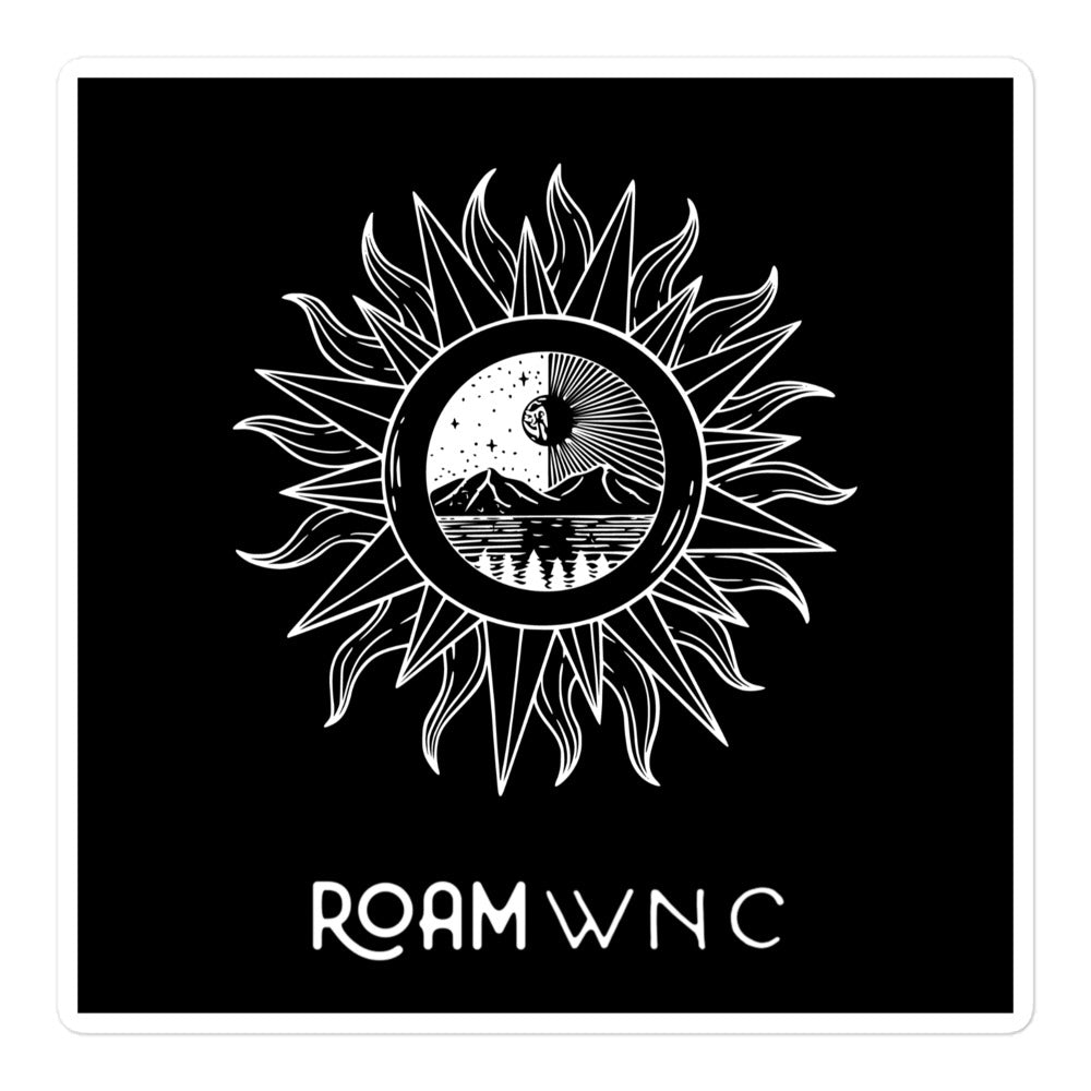 Roam WNC Sunflower Sticker